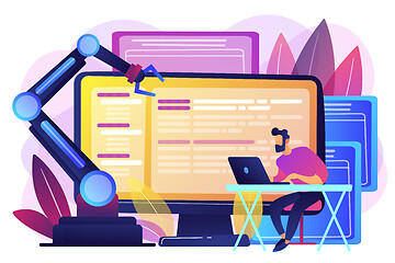 Image showing Open automation architecture concept vector illustration.