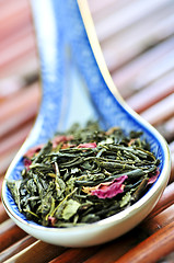 Image showing Loose green tea