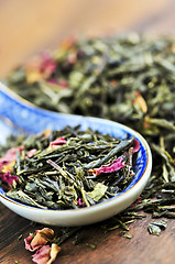 Image showing Loose green tea