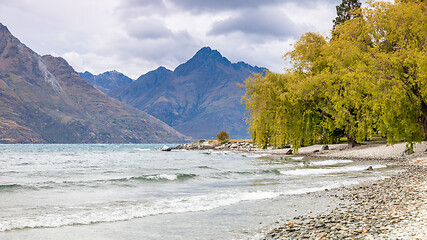 Image showing scenery at Lake Te Anau, New Zealand