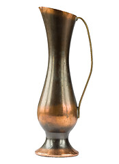 Image showing Old copper vase