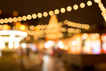 Image showing christmas market at tallinn old town hall square