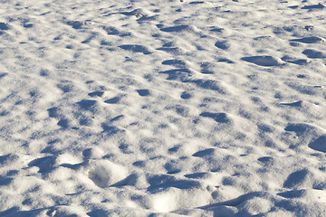 Image showing drifts of snow