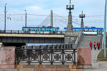 Image showing Stone bridge in Riga city.