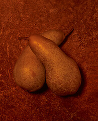 Image showing two pears cuddling