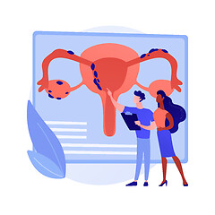 Image showing Endometriosis abstract concept vector illustration.