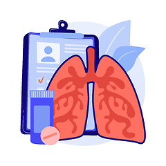 Image showing Chronic obstructive pulmonary disease abstract concept vector illustration.