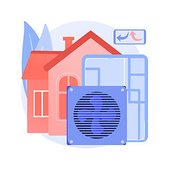 Image showing Ventilation system abstract concept vector illustration.