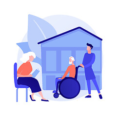 Image showing Nursing home abstract concept vector illustration.