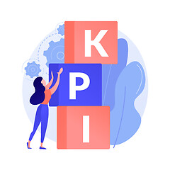 Image showing KPI abstract concept vector illustration.
