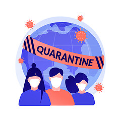 Image showing Quarantine abstract concept vector illustration.