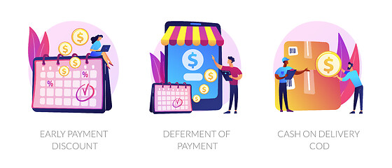 Image showing Payment programs vector concept metaphors.