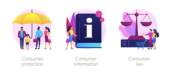 Image showing Consumer protection vector concept metaphors.