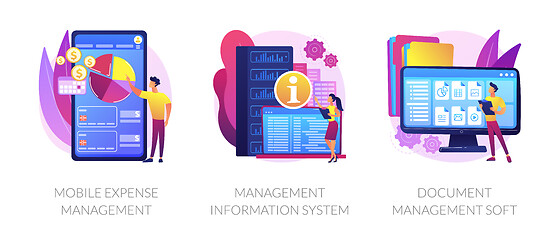 Image showing Business management systems vector concept metaphors