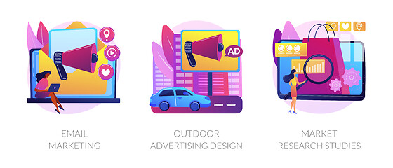 Image showing Product marketing campaign abstract concept vector illustrations.