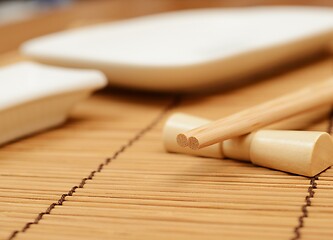 Image showing japanese chopsticks on stand