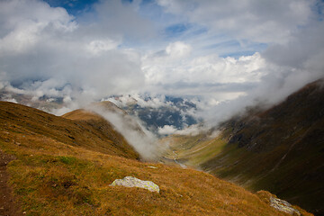 Image showing Dramatic landscape in high mountains in Obergurgl, Austria. 