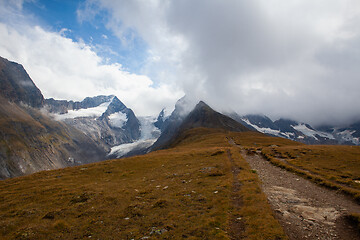 Image showing Dramatic landscape in high mountains in Obergurgl, Austria. 