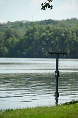 Image showing Flood caused by Dniester river spill after heavy rains set in Vadul lui Voda beach area