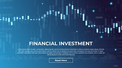 Image showing Financial Investment Background with Charts.