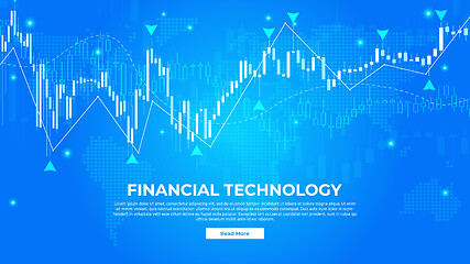 Image showing Financial Technology - Fintech Concept. Vector