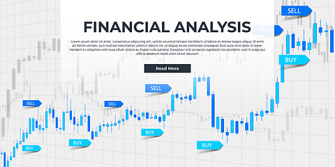 Image showing Financial Analysis Webpage Banner Concept.