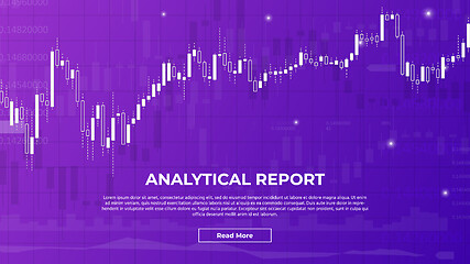 Image showing Analytical Report Background with Charts.