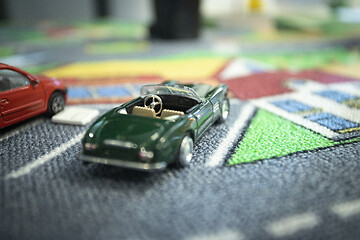 Image showing Parked Toy Cars