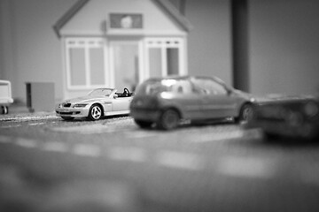 Image showing Parked Toy Cars