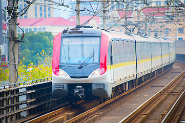 Image showing Subway train. Shanghai, China