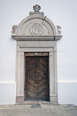 Image showing entrance of old church