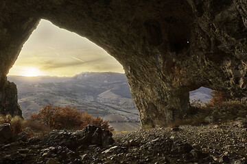 Image showing students' cave near Remetea, Trascau mountains