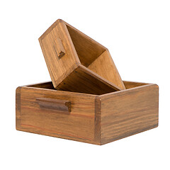 Image showing Two small wooden boxes