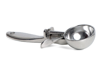 Image showing Metal ice cream scoop