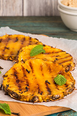 Image showing Grilled pineapple slices