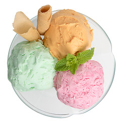 Image showing Ice cream balls 