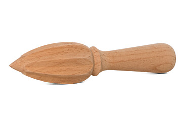 Image showing Wooden citrus reamer