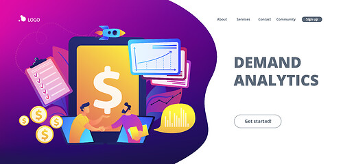 Image showing Demand planning concept landing page.