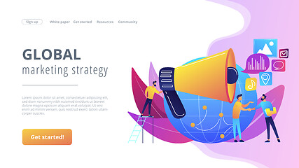 Image showing Macromarketing concept landing page.