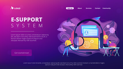 Image showing Customer self-service concept landing page.