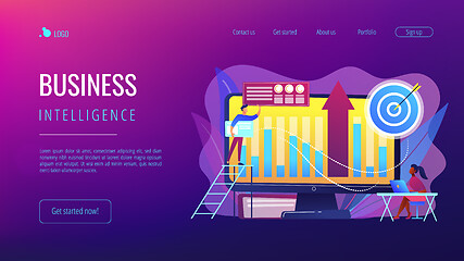 Image showing Business Intelligence concept landing page.