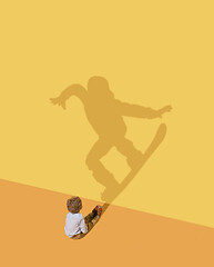 Image showing Dream about snowboard