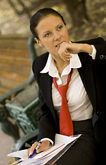Image showing portrait of businesswoman
