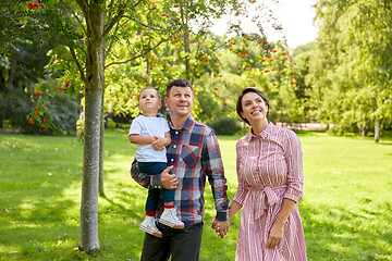 Image showing happy family at summer park