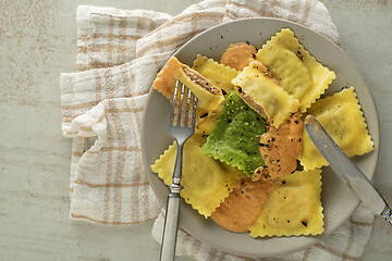 Image showing Ravioli pasta