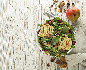 Image showing Green Salad fruit