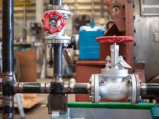 Image showing Manufacturing of pipes with valves