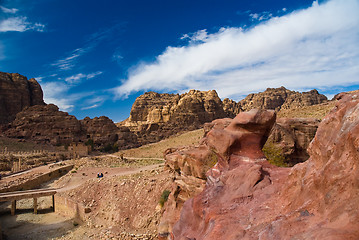 Image showing The ruins of Petra