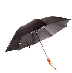 Image showing Black Umbrella, White Isolation