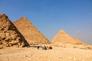 Image showing Pyramids at Giza Cairo Egypt